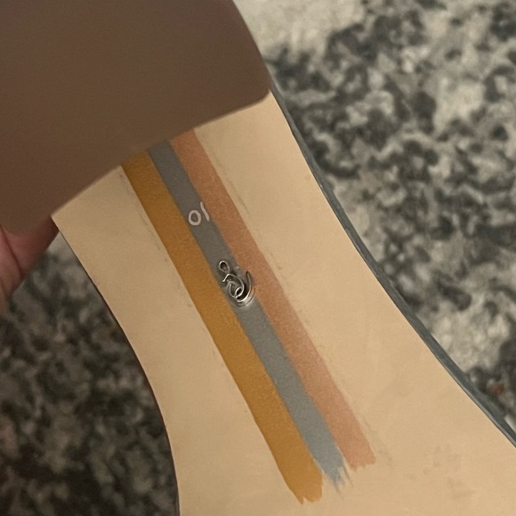 ✅SAM EDELMAN Yaro Ankle-Strap Metallic Leather Sandals - Picture 6 of 8